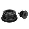 Viaron Bicycle Bearing Headset Aluminum Alloy Mountain Bike Stem Headset for Cone Straight Tube ForkBlack