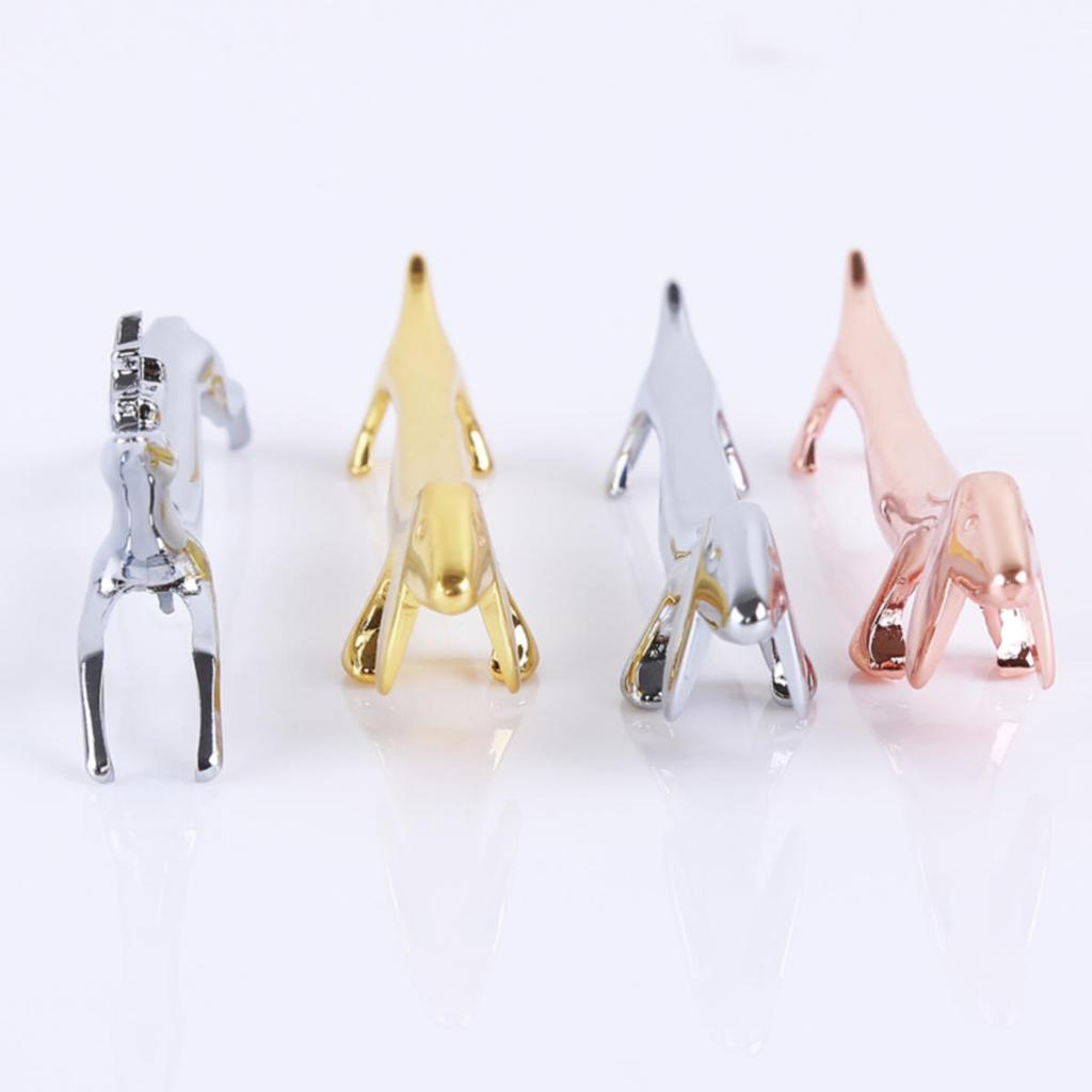 Прекрасная маленькая собачка подставка для палочек для еды искусство ремесло нержавеющая сталь декор