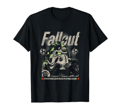 Футболка с состаренным портретом персонажа из видеоигры Fallout