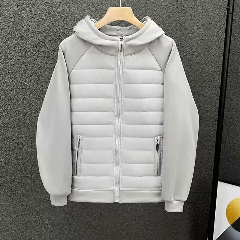 Unisex 2025 Lightweight Cotton Patchwork Hooded Jacket - Comfortable, Casual, Versatile Outerwear