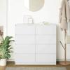 VidaXL White Buffet 100x35x99 Cm Engineered Wood, Storage Cabinet, Entryway Furniture, Accent Furniture, Furniture of 3328489