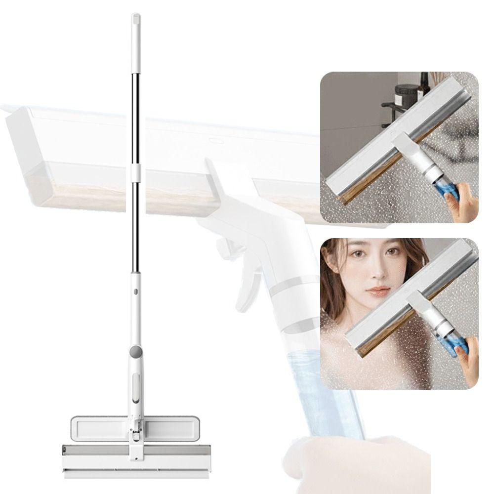 Double-sided Window Cleaning Squeegee Telescopic Handle Spray Window Cleaning Tool  Glass Cleaning