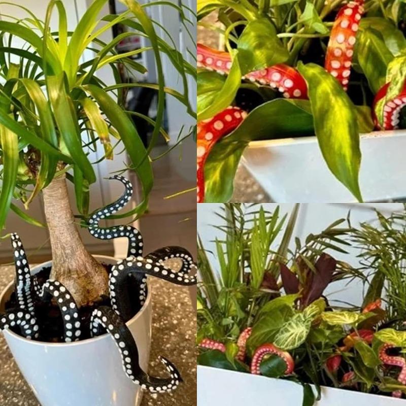 Sea Monster Octopus Tentacles Set of 7 Home Living Room Small Potted Decoration Outdoor Pastoral Field Flower Pot Decoration