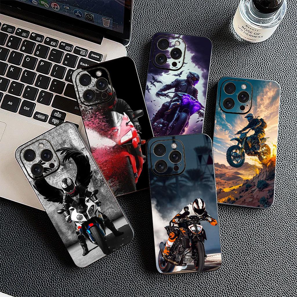 Чехол для телефона Motorola Moto Edge 70 60 Fusion NEO Pro G Stylus G56 G96 G52 G04 G05, Чехол для телефона Moto Cross Art, Мотоциклетный спорт, Мобильный