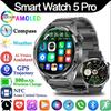 Умные часы 5 Pro GPS NFC Смарт-часы Мужские 360*360 AMOLED Экран Монитор Сердечного Ритма Bluetooth Звонки IP67 Водонепроницаемые Мужские Смарт-часы