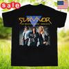 Группа Survivor Футболка с принтом 'Across the Miles' Унисекс Футболка Все Размеры Унисекс Футболка