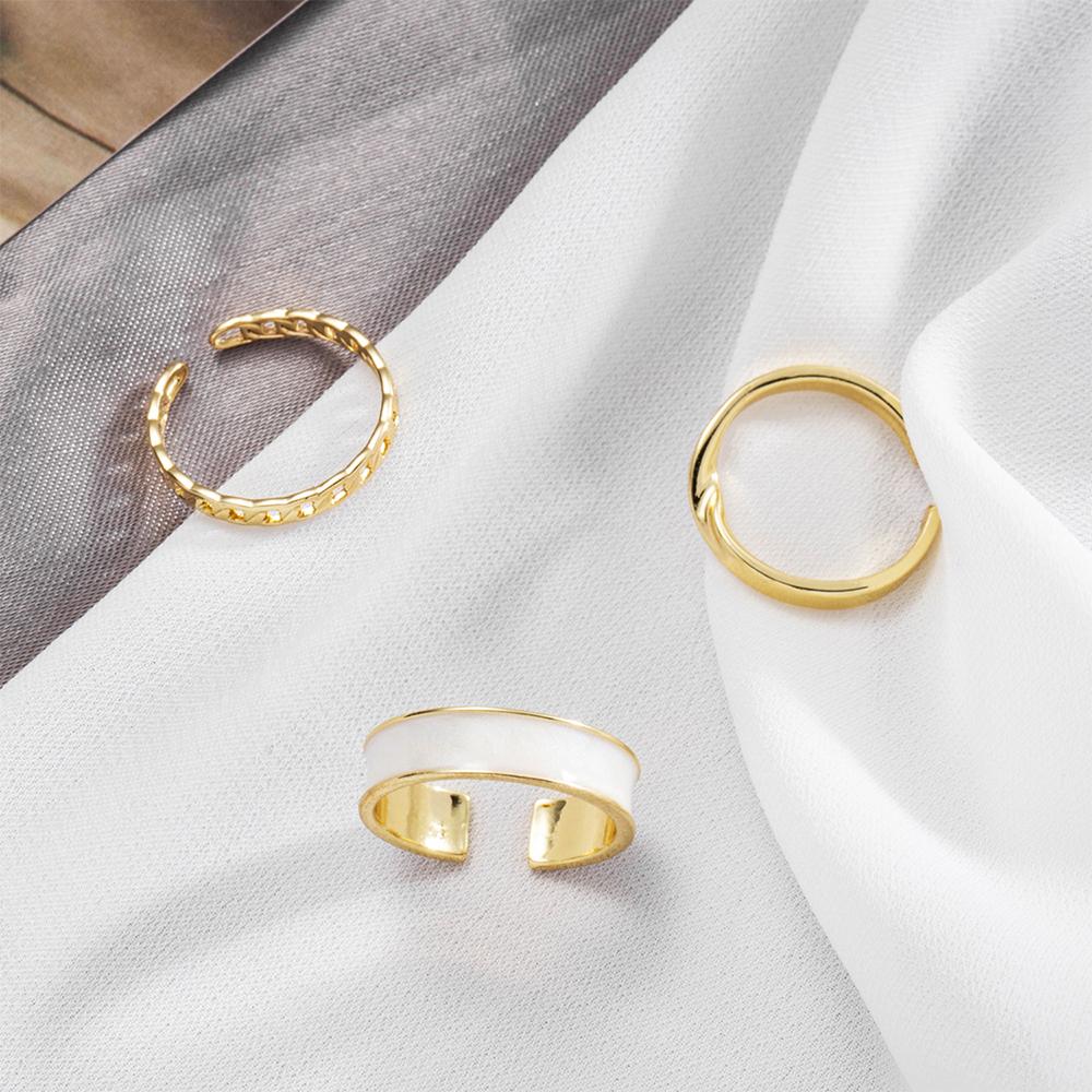 3 шт., панк, минималистичный золотой цвет, кольцо для женщин, винтажная цепочка, наборы колец на суставы, ювелирные изделия, корейские суставные кольца