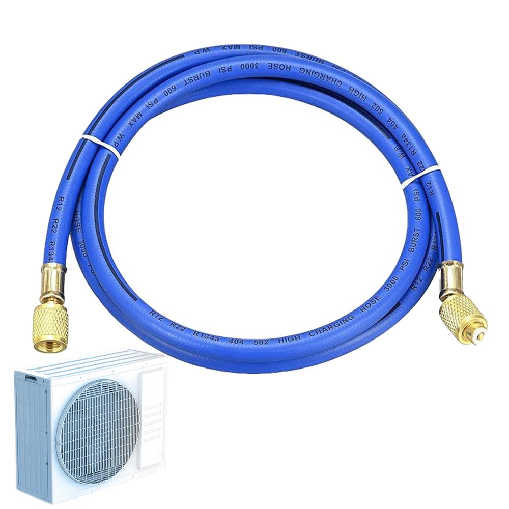 Зарядный шланг для кондиционера 59 дюймов Шланг высокого давления для зарядки автомобильного кондиционера R134a для манометрического коллектора Система хладагента