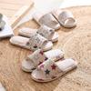 Women Home Slippers Indoor Floor Soft Couple Linen Slipper Spring Autumn Lightweight Unisex Bedroom Shoes Hot