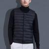 New Round Neck Down Cotton Vest Men with Thin Inner Liner Thin and Close-fitting Warm Vest Large Size Vest