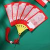 Tassel Fan Shape Red Envelope 6/10 Slots Blessing Pockets New Year Money Pocket  Celebration Party