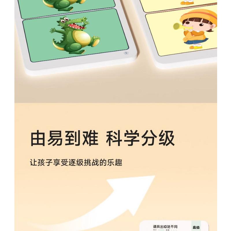 Fun Spot The Difference Concentration Training Cards Educational Puzzle Toy For Children
