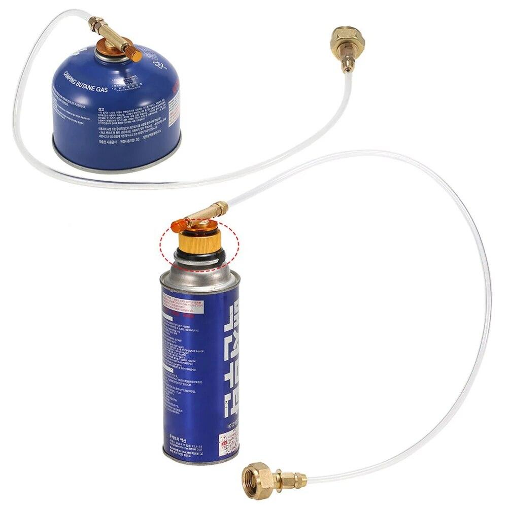 Газовая плита для кемпинга на открытом воздухе, адаптер для заправки пропана, конвертер баллона, переходник для заправки бака, аксессуары для зарядки газа