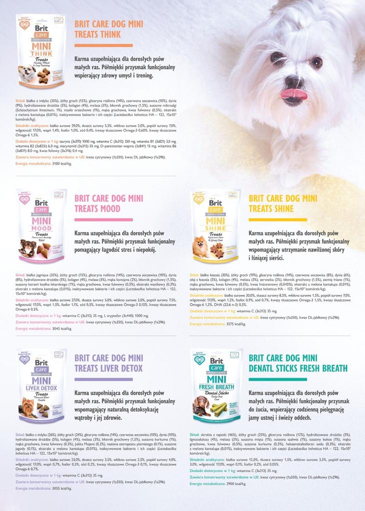 Brit Care Dog Mini Snacks Liver Detox Turkey 50G
