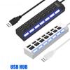 4/7 Ports USB 2.0 Hub For Laptop Adapter Power Docking Station Notebook Splitter USB With Switch PC Computer Accessories