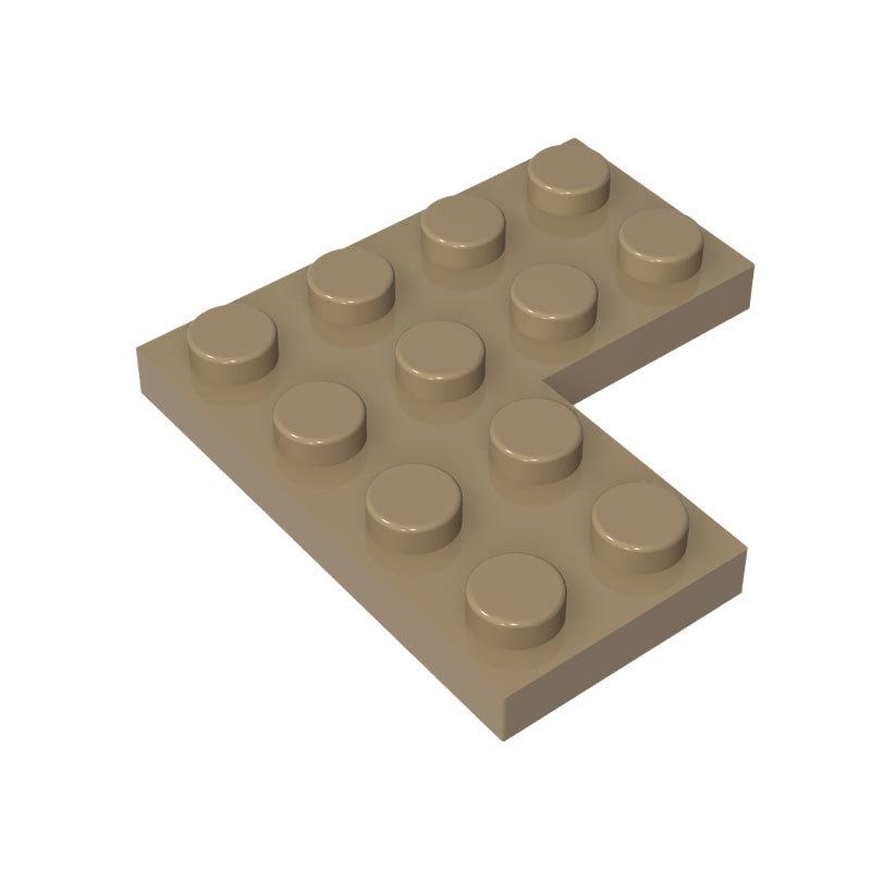 40 шт. Детали MOC Кирпичики ПЛАСТИНА 2X4X4 - Угловая Пластина 4x4 Совместимая с 2639 Детские Игрушки Конструкторы