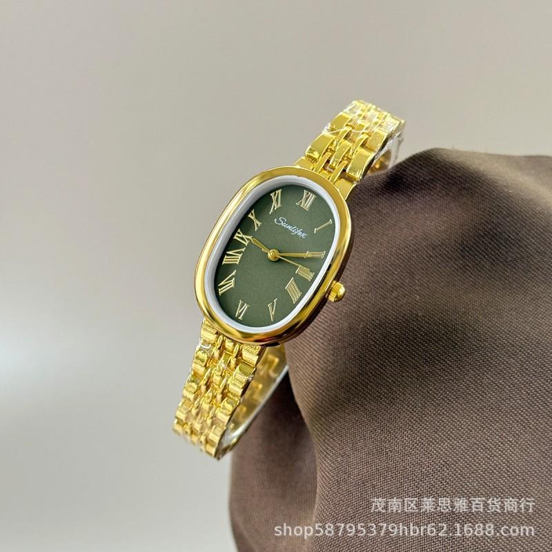 Sunlifex Elegant Oval Quartz Watch Women Small Stylish Ladies Wristwatch Luxury Design