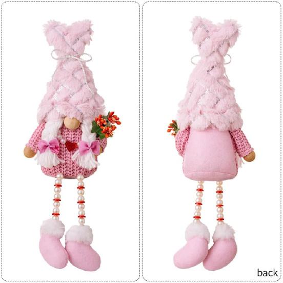 Плюшевые гномы на День матери, подарки для женщин - 2 шт., весенняя пара, украшение-гном, домашний декор, свадебные украшения-гномы для мамы, GIF