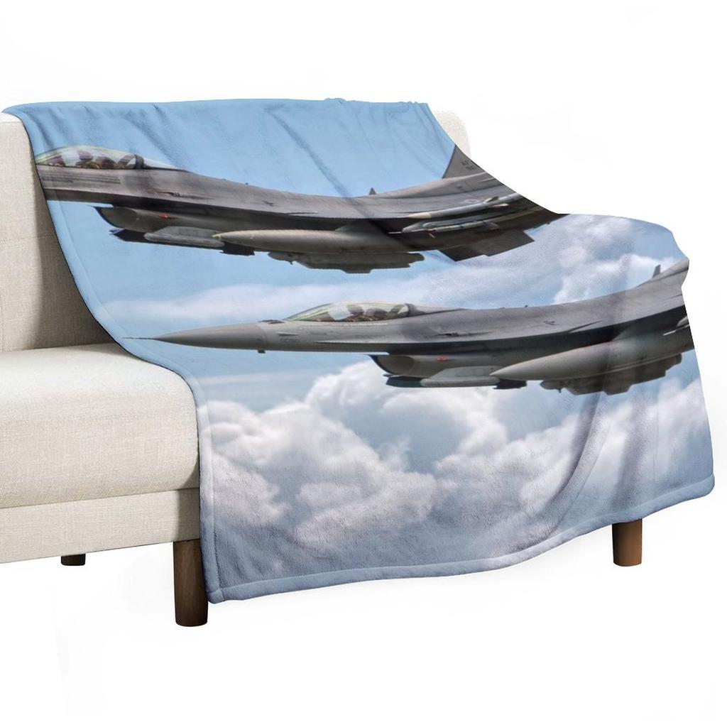 F16 Fighting Falcon Warhawks Плед Ворсистый Декоративный Пледы и накидки Пушистые Пледы