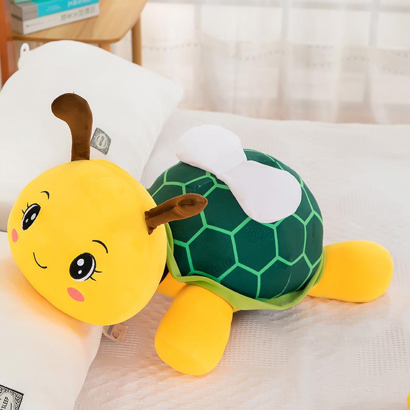 Cute Turtle Honey Doll Plush Toys Children's Sleeping Comfort Pillow Claw Machine Activity Gift Bee Ornaments