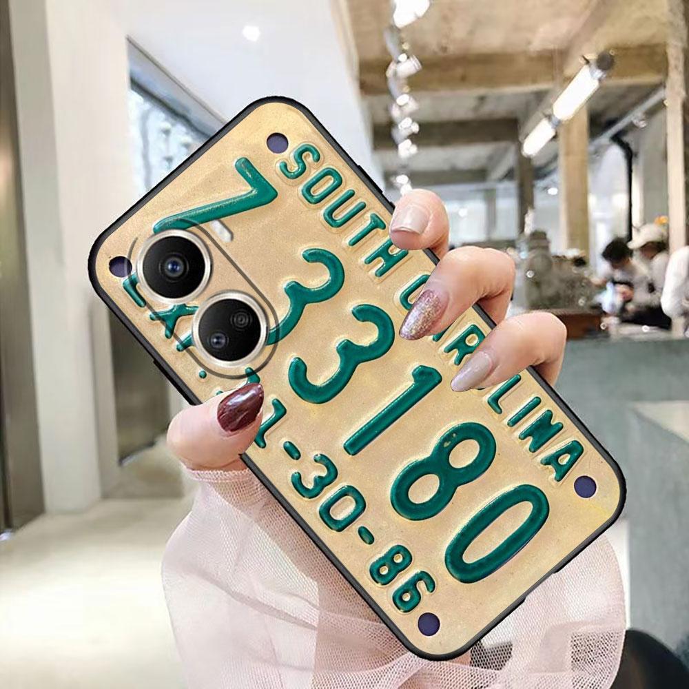 Винтажный Классический Чехол-Номер Для HUAWEI NOVA Y70 3I 7I 8I 9SE P30 Y9 HONOR 8X 9X 20 90 X5 X6B X7A X7B X8B X9 X9B X9A Чехол