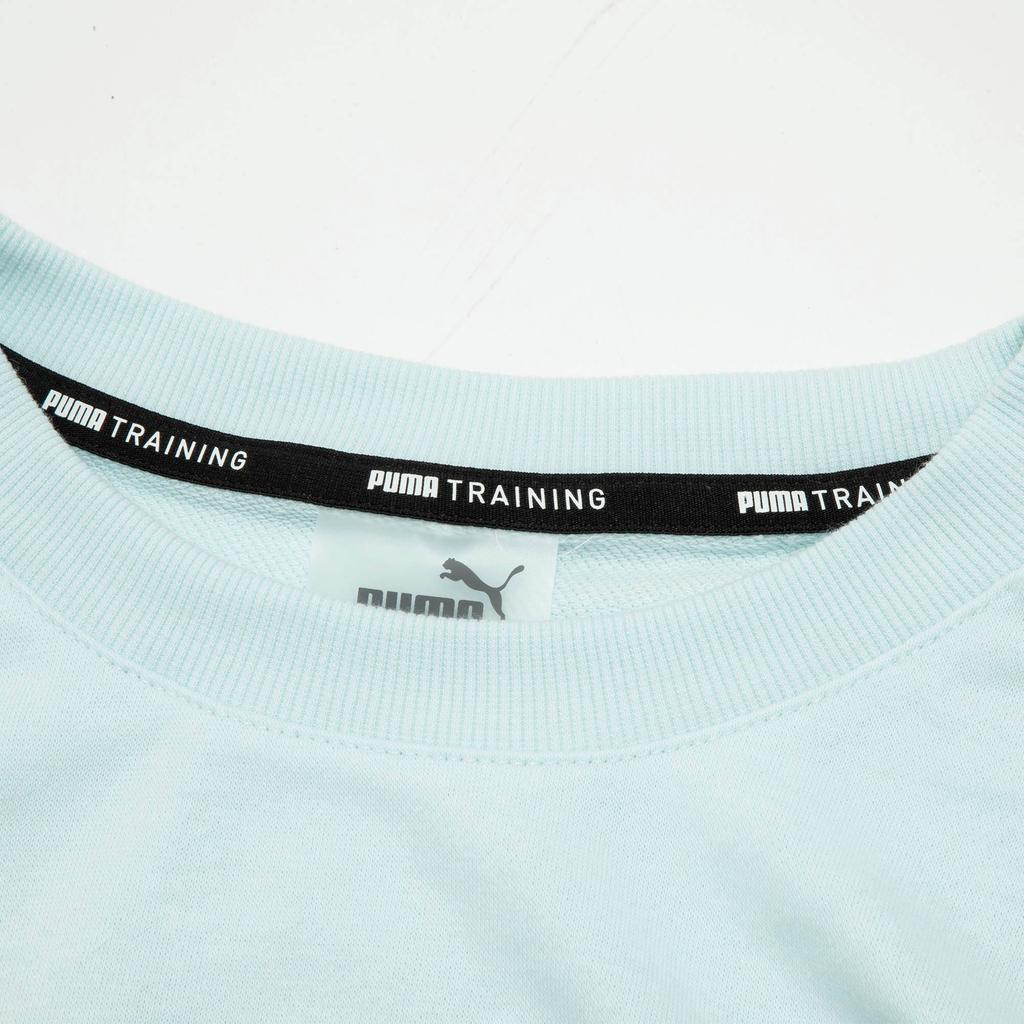 Puma Свитшот с круглым вырезом и логотипом, повседневная мужская толстовка, синяя 521838-20