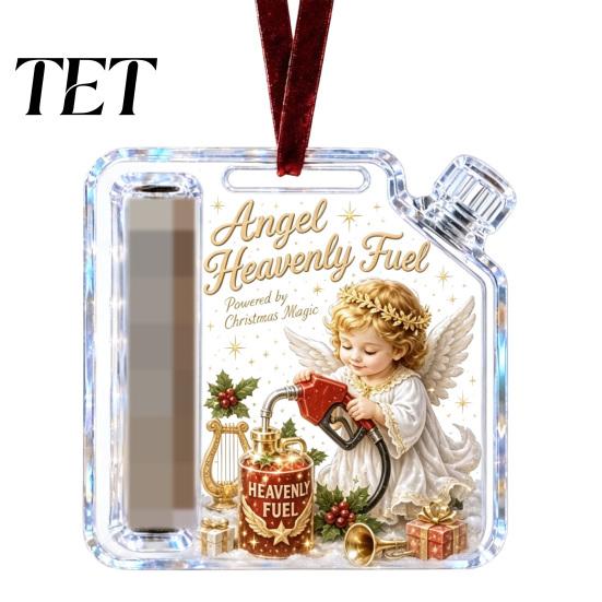 Translucent Acrylic Gift Case Christmas Cash Ornament, Money Holder for Cash, Tree Hanging Decoration Funny Xmas Decoration, Gifts Holiday Party