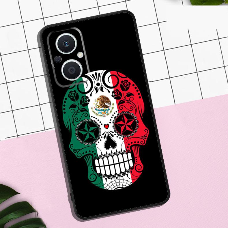 Mexican Skull Girl Tattooed Art Case For OPPO Reno 13 12 11 F 8T 7 8 10 Pro OPPO Find X8 Pro X6 Pro X3 X5 Lite Cover Coque