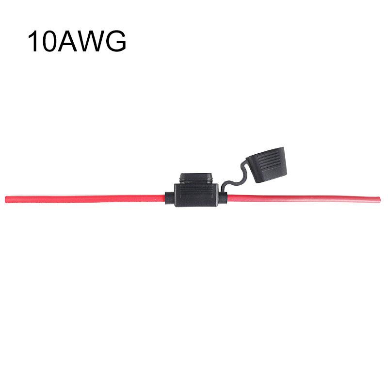 Waterproof Mini Small Medium Auto Fuse Holder 16/14/12/10AWG Car Blade Fuse wire cable 10A 20A 30A 50A fuse Power Socket Fuse Holders1