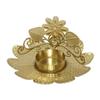 Unique Gold Candle Holder Exquisite Iron Candle Holder Light Luxury Floral Candle Stand  Bedroom