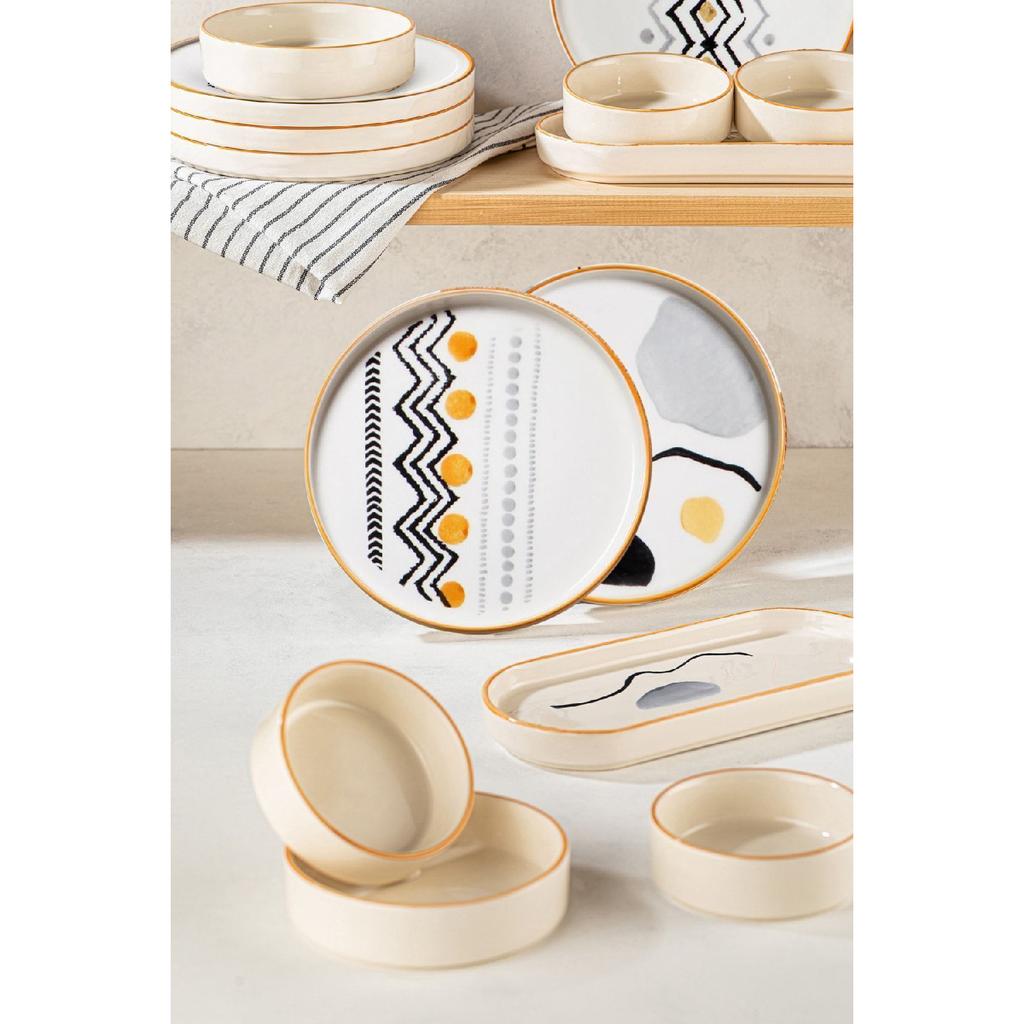 Axial 14 Piece Stackable Breakfast Set Presentation Plate