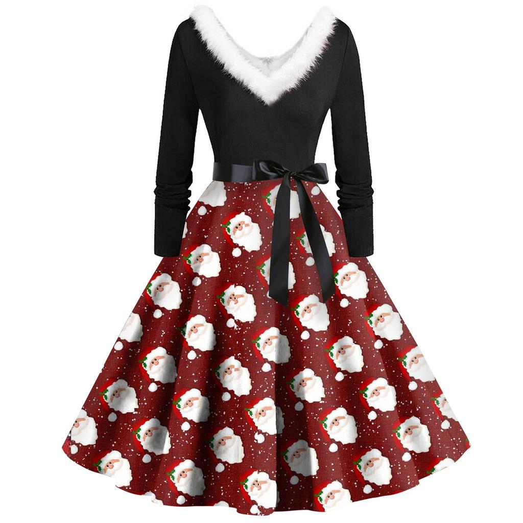 Женское повседневное и модное платье на молнии с длинными рукавами и v-образным вырезом в тон