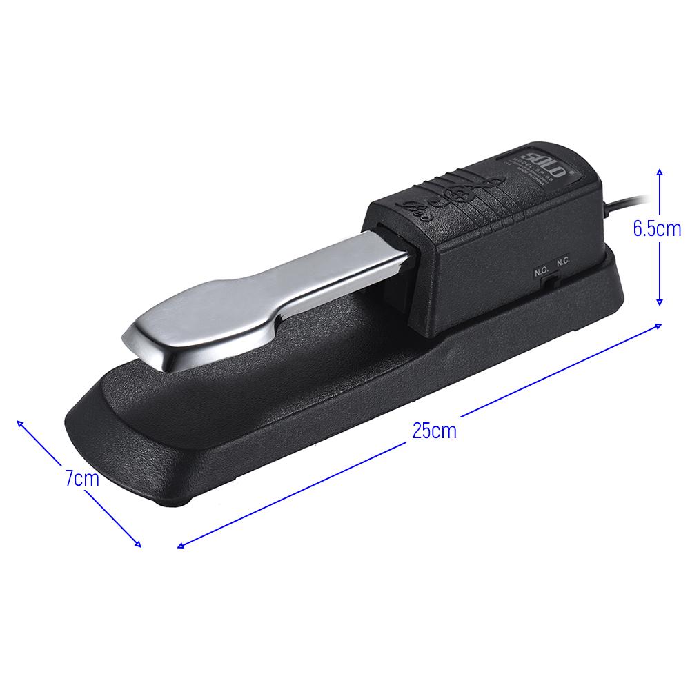 Universal Piano Sustain Pedal Keyboard Foot Damper Pedal with 6.35mm Plug for Casio Yamaha Roland Electronic Organ MIDI