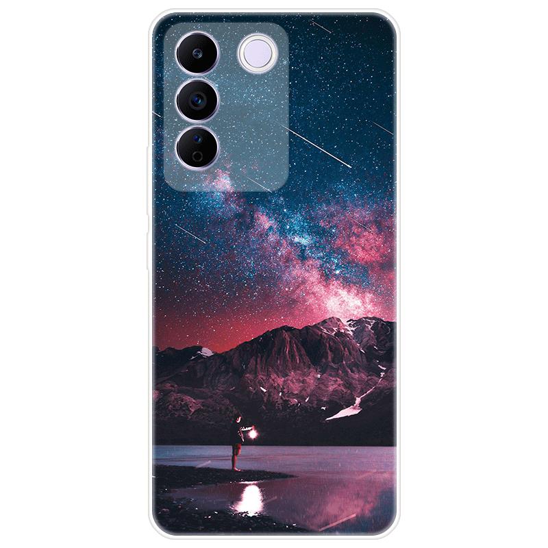 For Vivo V27e V 27e Case Soft Silicone Back Cover Cartoon Phone Case Diversification