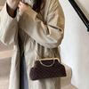 Polka Dot Kiss Lock Shoulder Bag Luxury Chain Crossbody Bag Retro Female Handbag  Formal Gathering