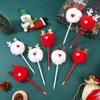 6Pcs Christmas Themed Ballpoint Pen Funny Christmas Writing Pen for Boy Girl Student Class Reward, Stocking Fillers