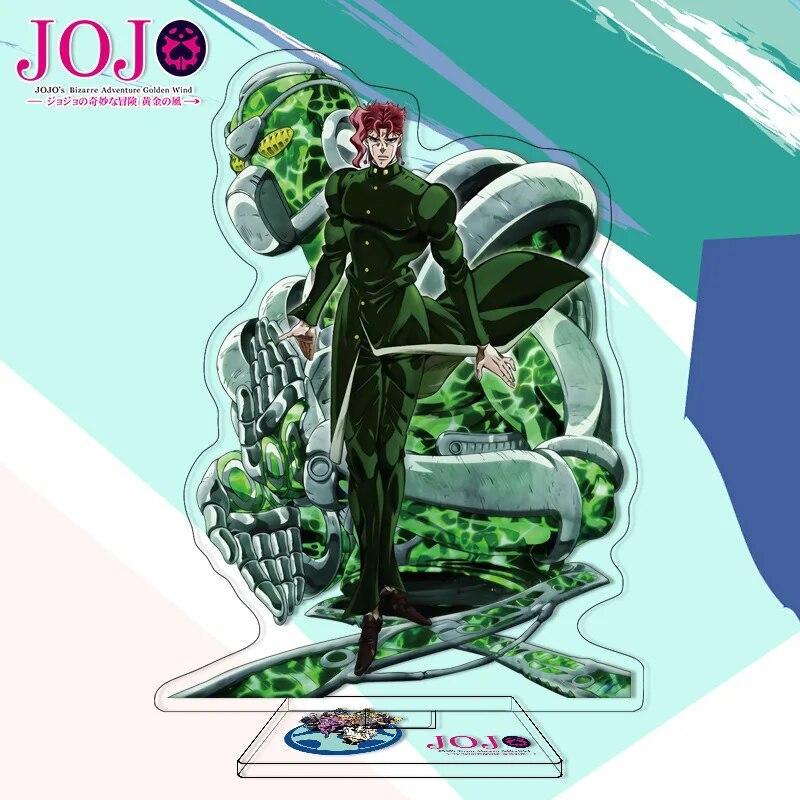 Jojos Bizarre Adventure Stand Model Plate Stone Ocean Series Jolyne Cujoh Weather Report Figure Acrylic Stands Holder Desk