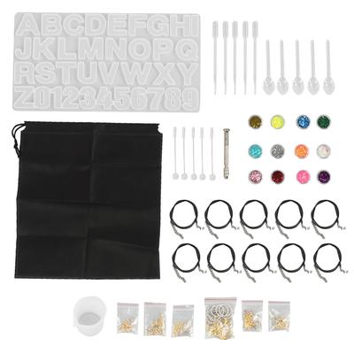 Набор силиконовых форм для букв, формы для литья подвесок с алфавитом, силиконовая форма из смолы для DIY-изделий