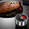 Stainless Steel Visual Timer Mechanical Kitchen Timer 60-Minutes Alarm Cooking Timer With Loud Alarm Magnetic Clock Timer