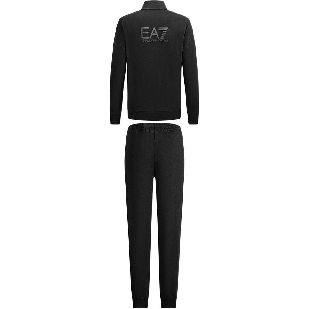 Emporio Armani EA7 Хлопковый спортивный костюм на молнии с воротником-стойкой, длинным рукавом, повседневный, мужской, 7M000907-AF13512-UC001