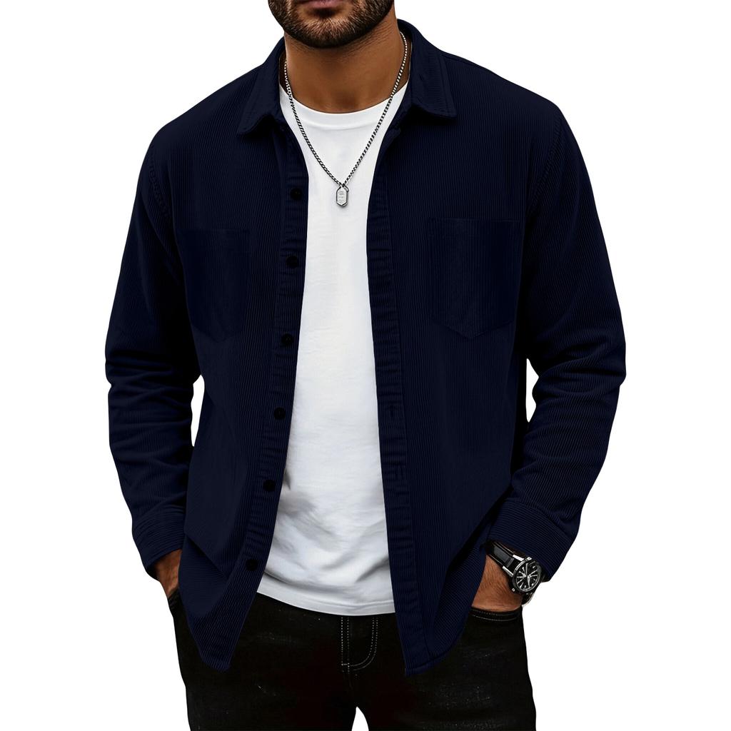 Мужская цветная рубашка с длинным рукавом, мужская повседневная мода, тренд, с карманом, рубашка-куртка