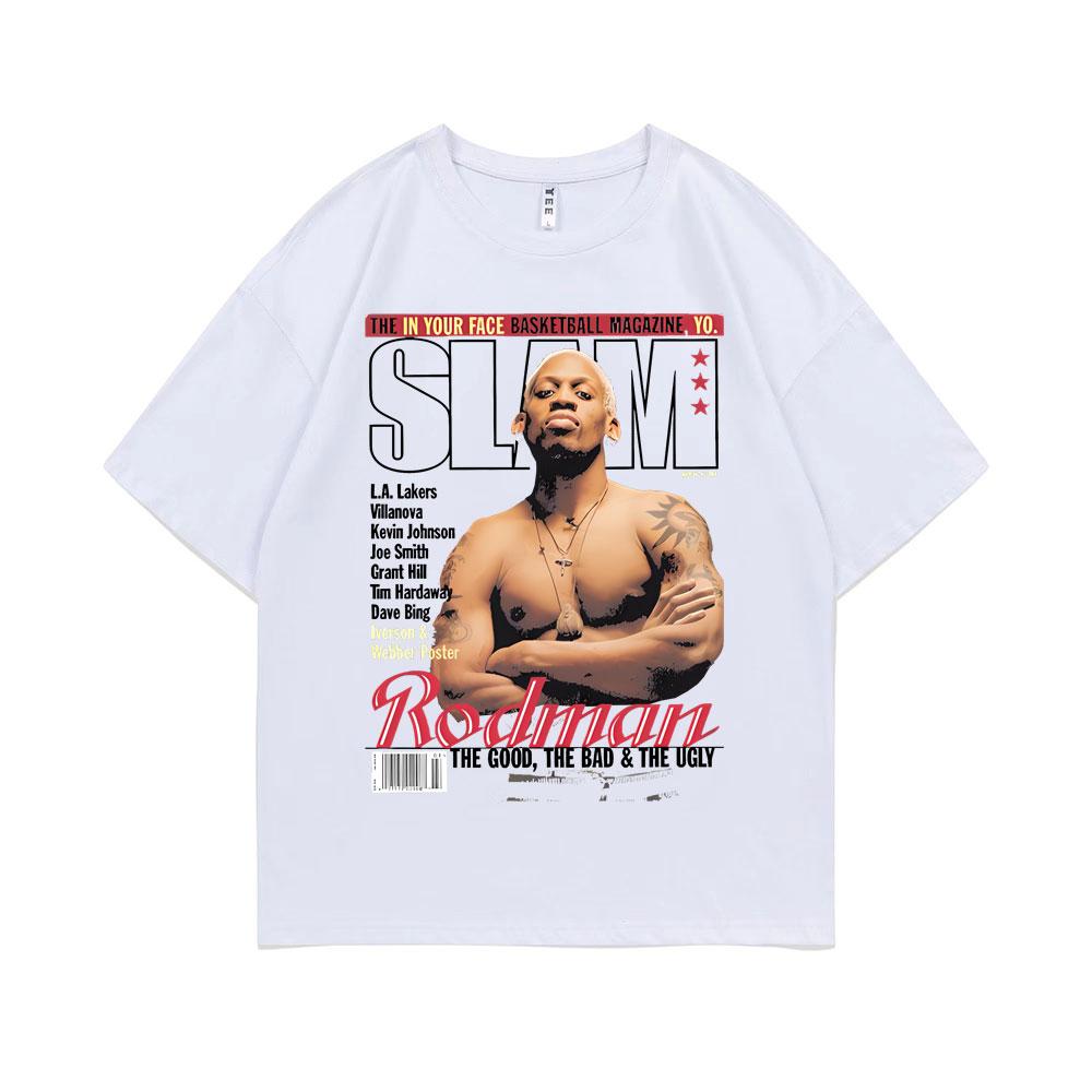 The Worm Dennis RodUnisex Graphic T Shirt Unisex Women Hip Hop Oversized Tshirt Male Casual Cotton Tshirts Basketball Boys Streetwear