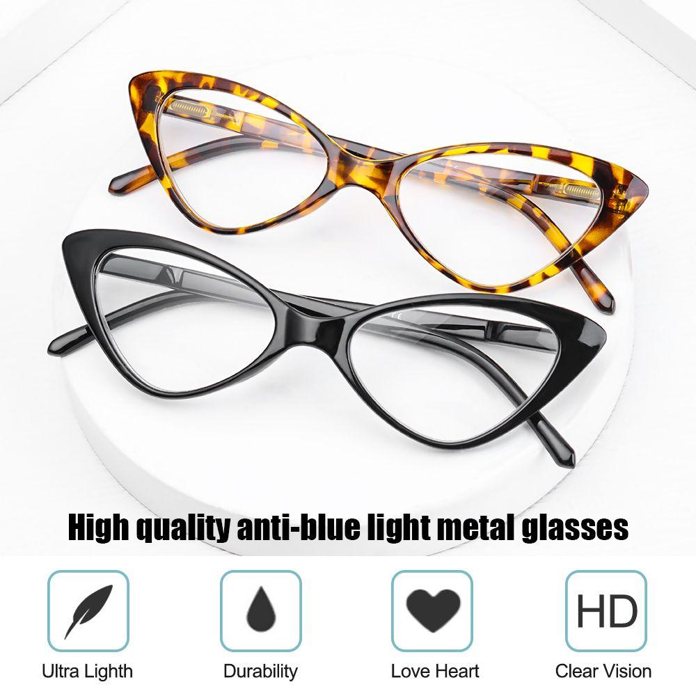 Eyeglasses Ultra-Light Reading Glasses Magnifying Eyewear Cat Eyes Presbyopia Eyeglasses Clear Lens