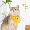 Silver Gradient Cat Scarf Bib - Cute Kitten Accessories for Spring and Autumn