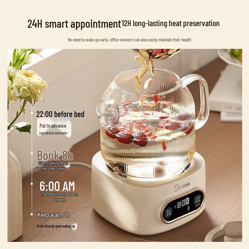 Midea 1L Multi-function Glass Health Pot