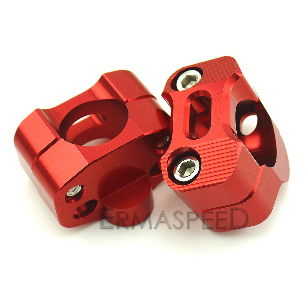 1 пара 1/8 "CNC алюминиевые стойки руля мотоцикла 28 мм регулируемые зажимы для толстого стержня, универсальные для мотоцикла