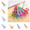 Small Round Head Minimalistic Lace Scissors Wavy Pattern Kawaii Lace Scissors DIY Paper Cut