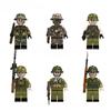 Военная серия Камуфляж Джунгли Солдат Минифигурка Строительные блоки Игрушки