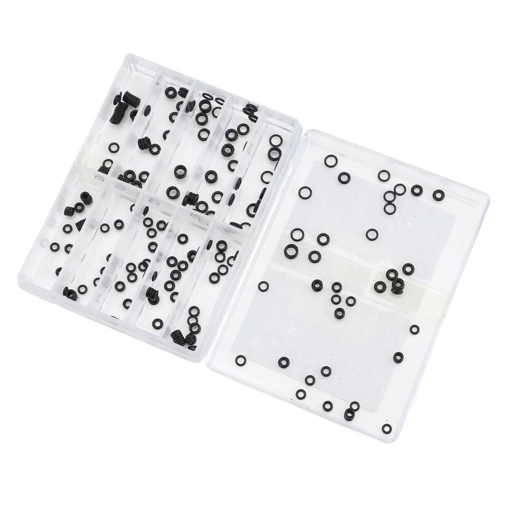 300pcs 10 Sizes Watch Crown O Ring Watch Crown Water Resistant Seals High Accuracy Watch Crown O Ring for Watch Repair