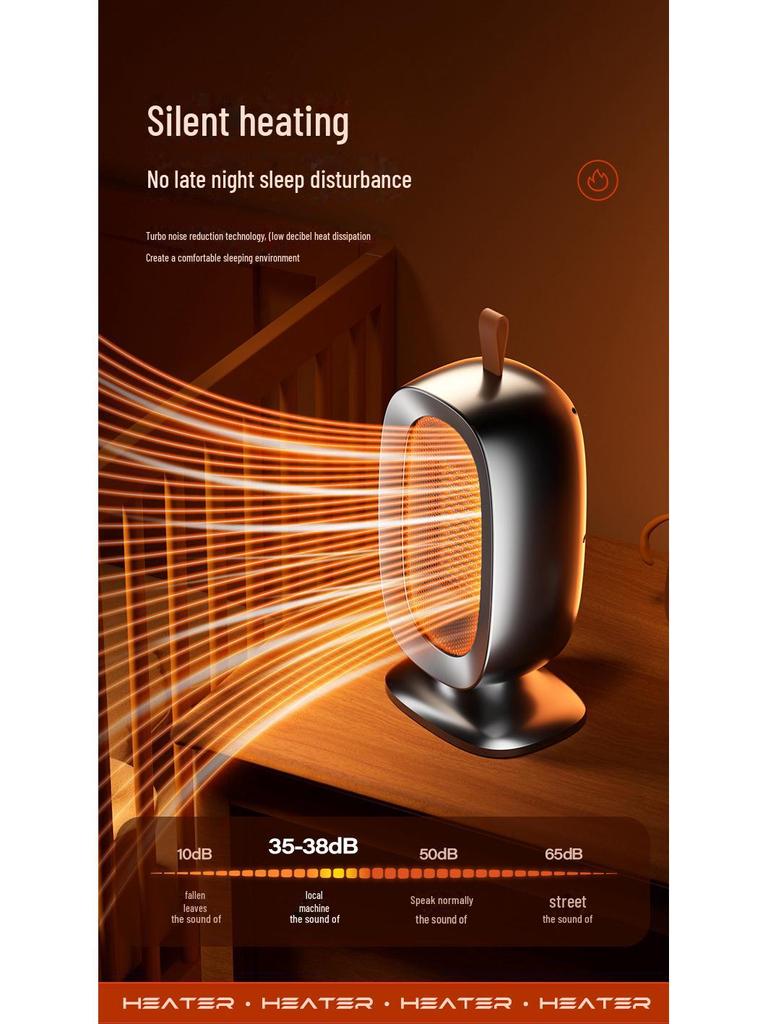 Стильный настольный обогреватель 2025 года: Вентилятор быстрого нагрева для дома, офиса или общежития